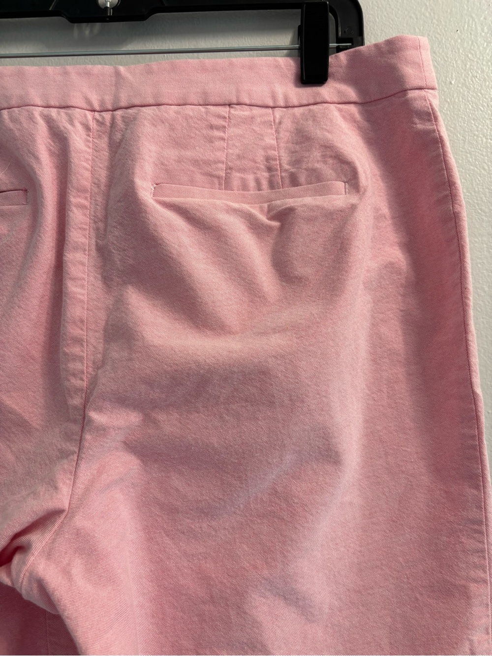 Talbots Chatham Crop Pants Pink Mid Rise Side Zip Stretch Capris Women's Size 12 - Picture 6 of 13